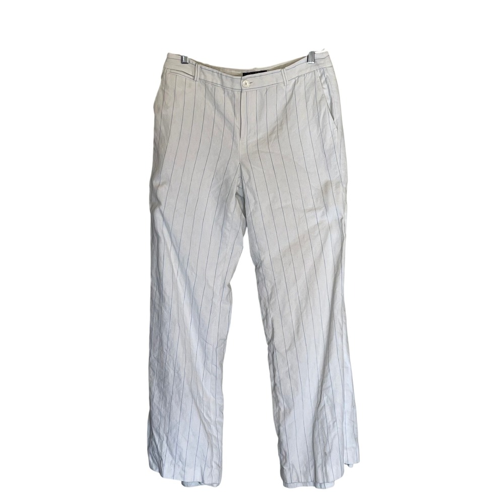 LAUREN Ralph Lauren Andover Women's Size‎ 8 Striped Linen Blend Dress Pants